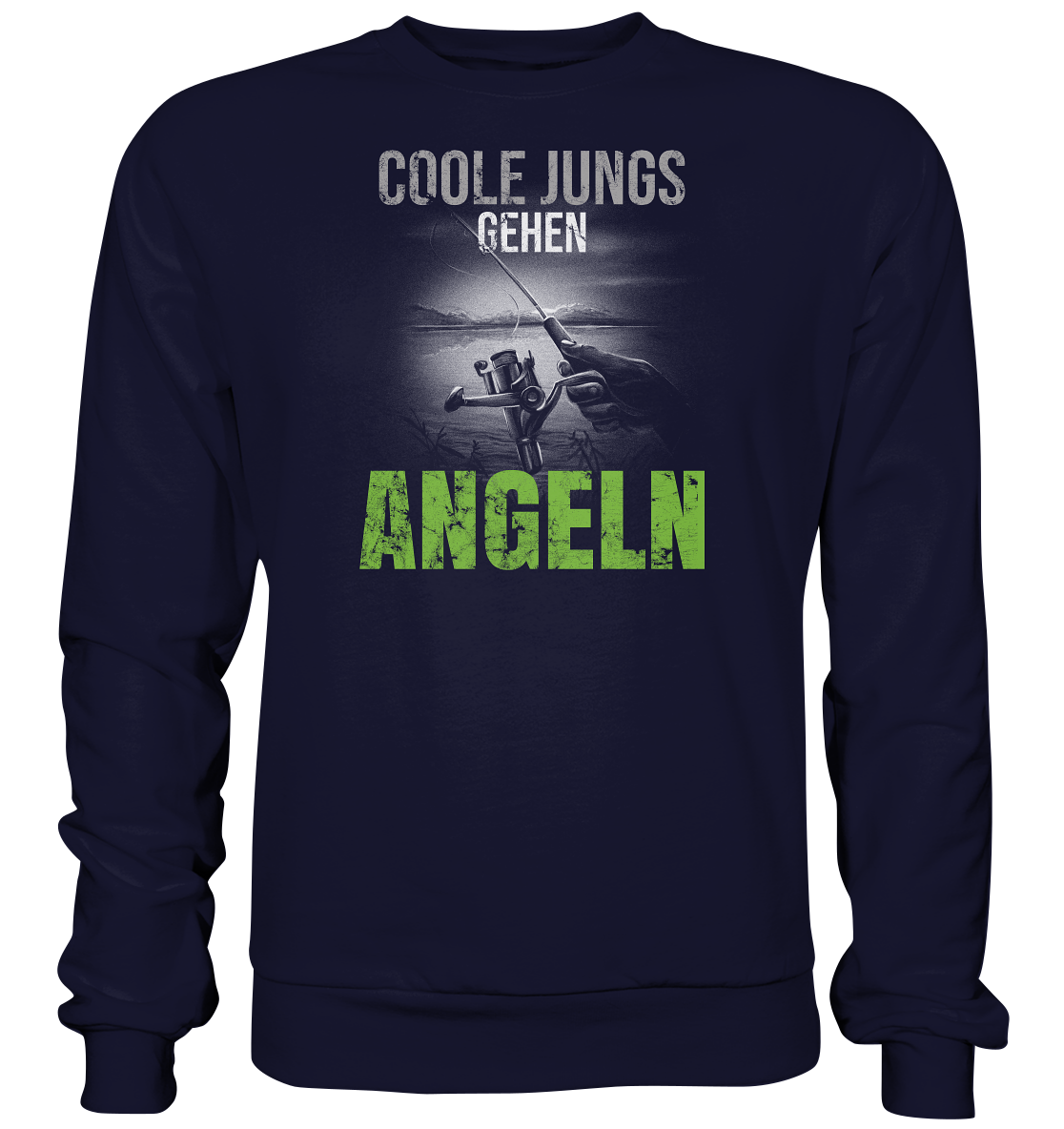 Coole Jungs gehen angeln - Basic Sweatshirt