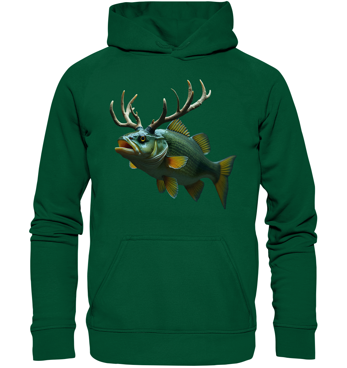 Barschgeweih real - Basic Unisex Hoodie