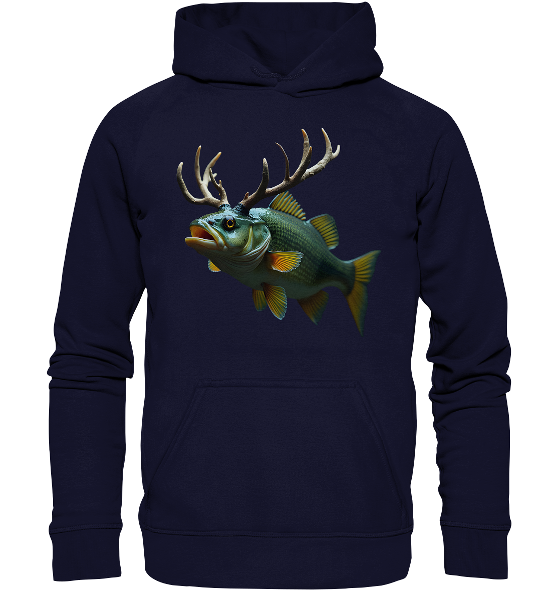 Barschgeweih real - Basic Unisex Hoodie