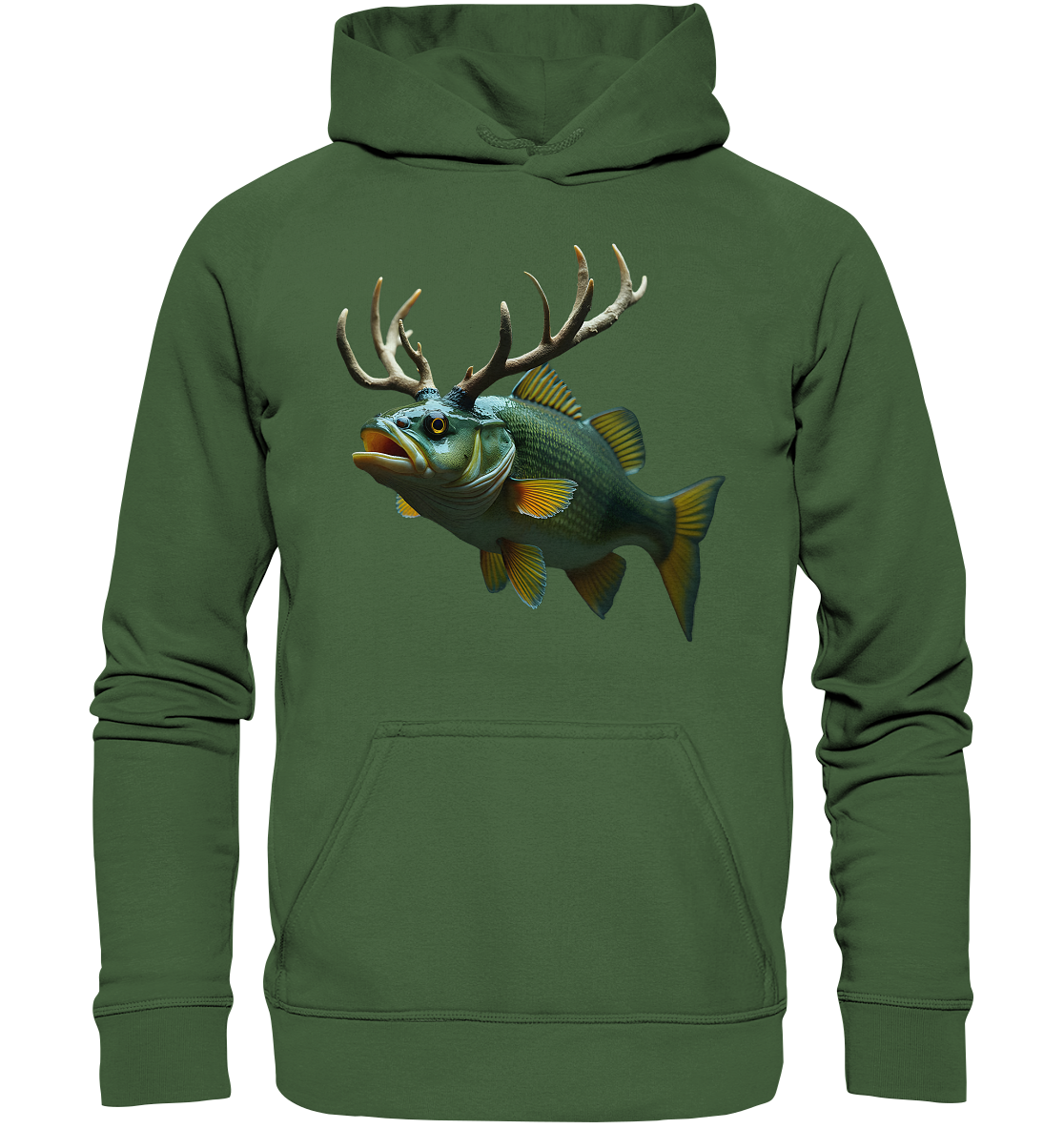 Barschgeweih real - Basic Unisex Hoodie