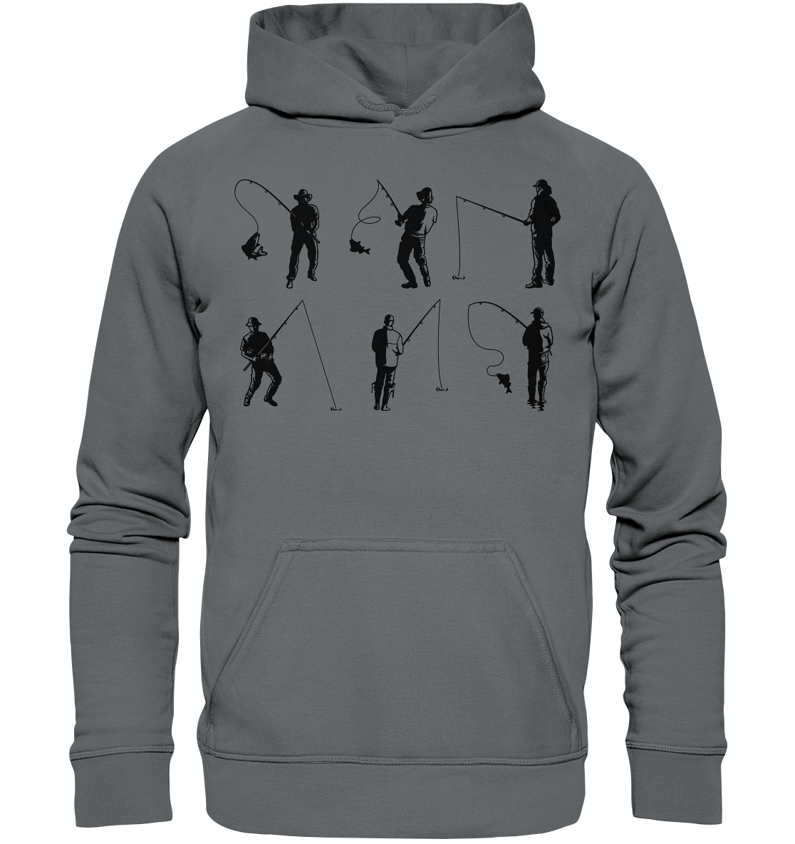 Angler Silhouette - Basic Unisex Hoodie