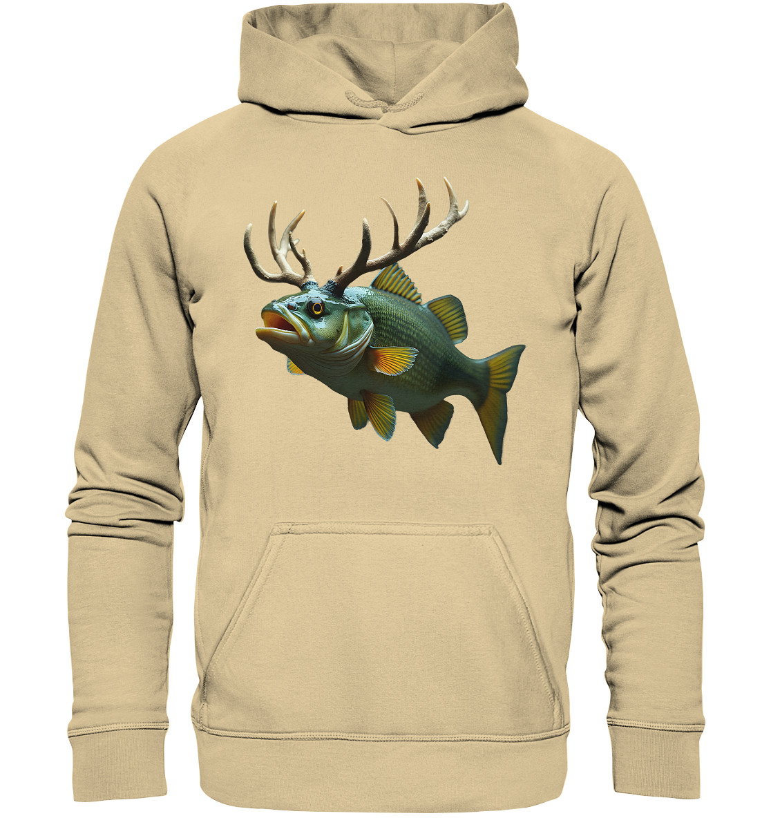 Barschgeweih real - Basic Unisex Hoodie