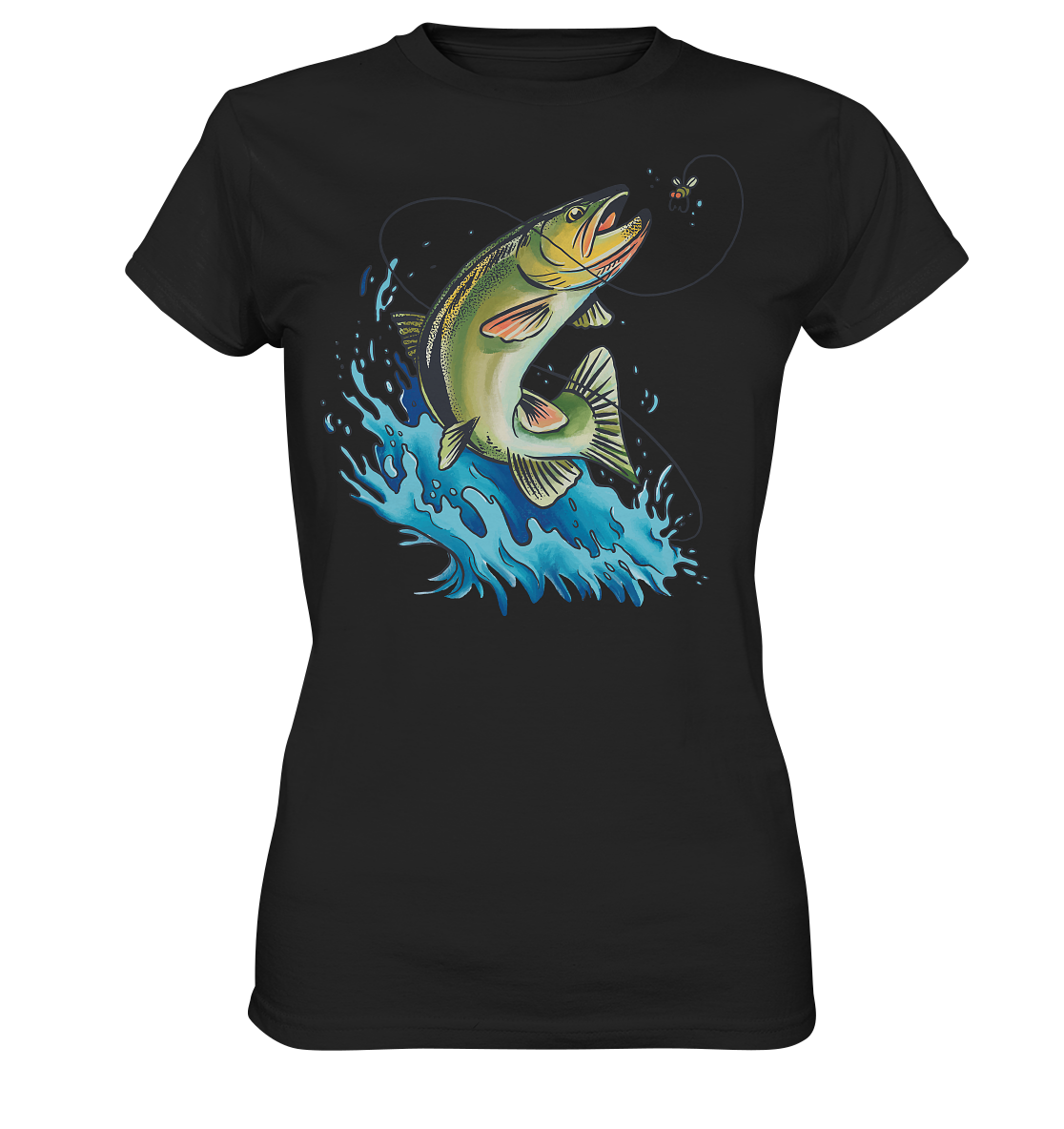 Fliegenfischen Barsch - Ladies Premium Shirt