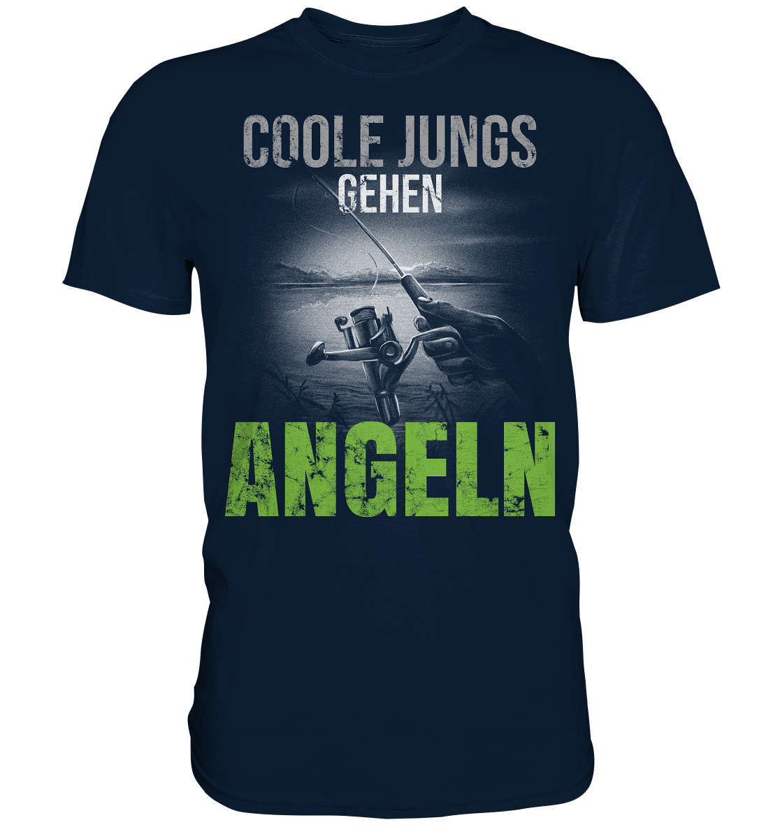 Coole Jungs gehen angeln - Premium Shirt