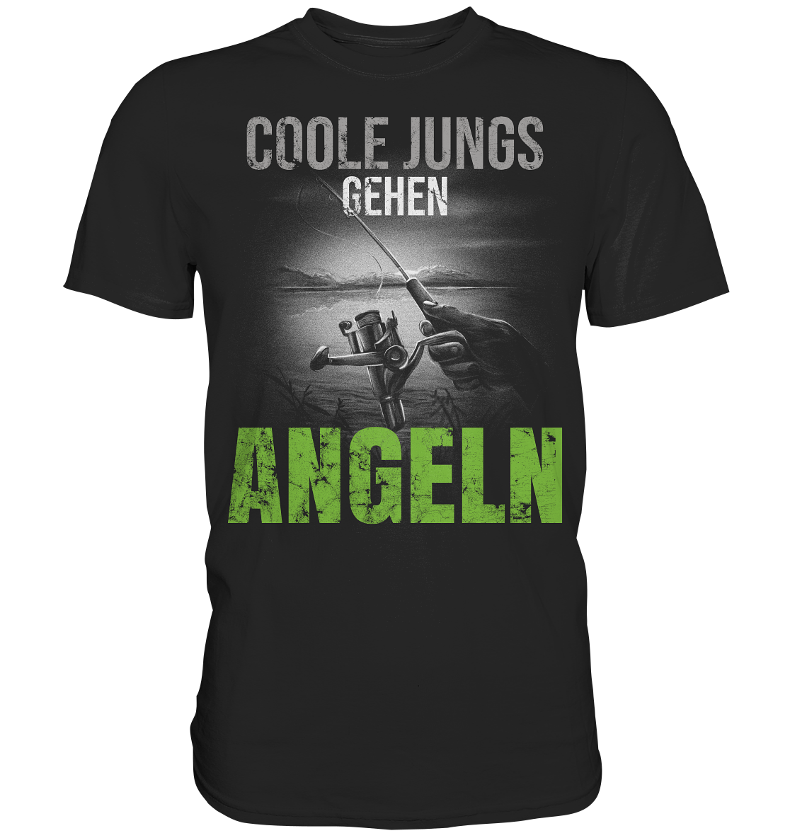 Coole Jungs gehen angeln - Premium Shirt