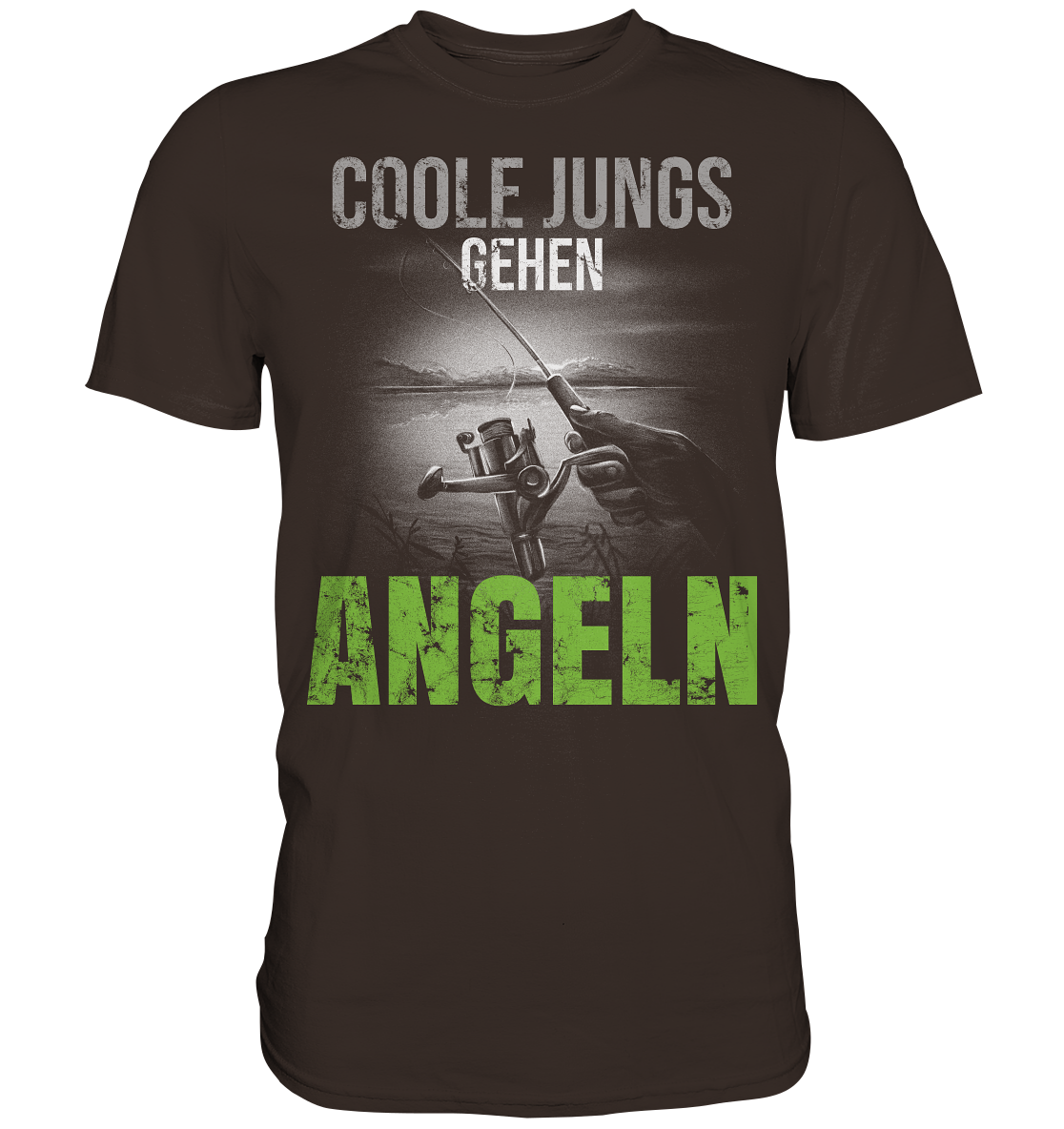 Coole Jungs gehen angeln - Premium Shirt