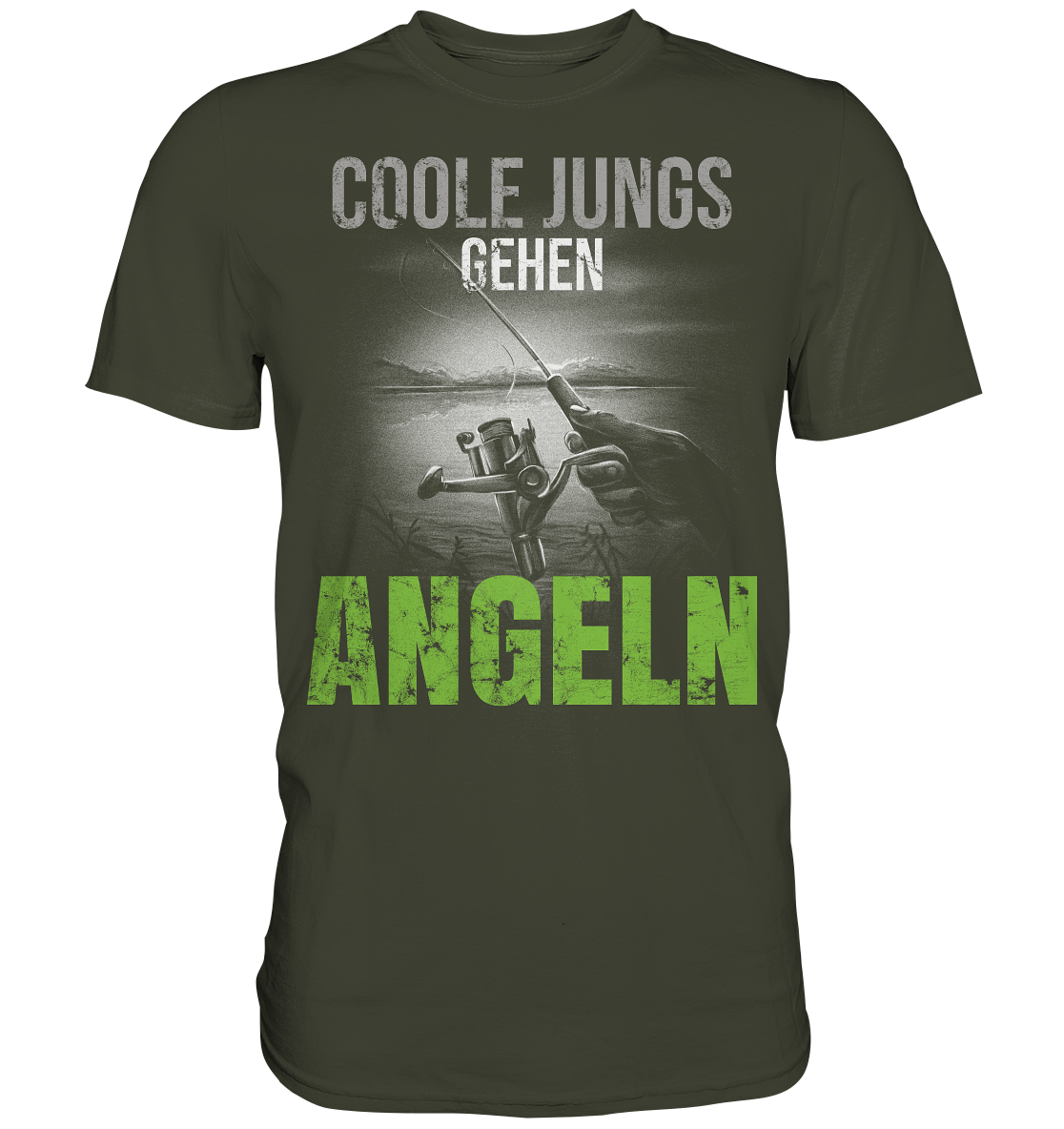 Coole Jungs gehen angeln - Premium Shirt