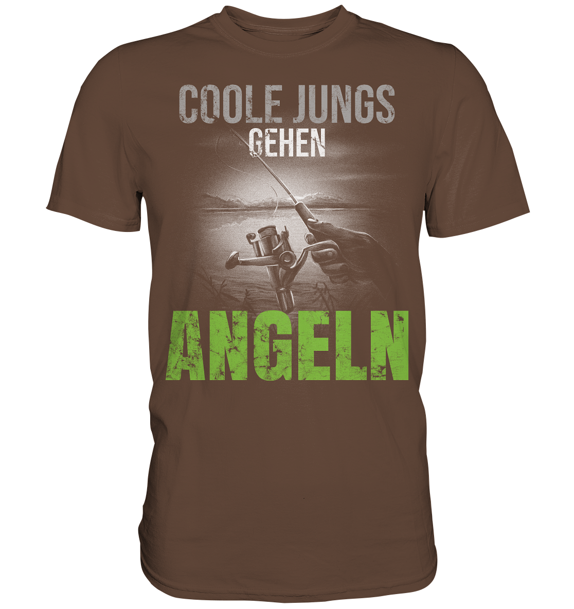 Coole Jungs gehen angeln - Premium Shirt