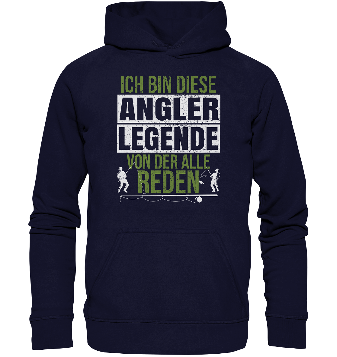 Ich bin diese Angler Legende - Basic Unisex Hoodie