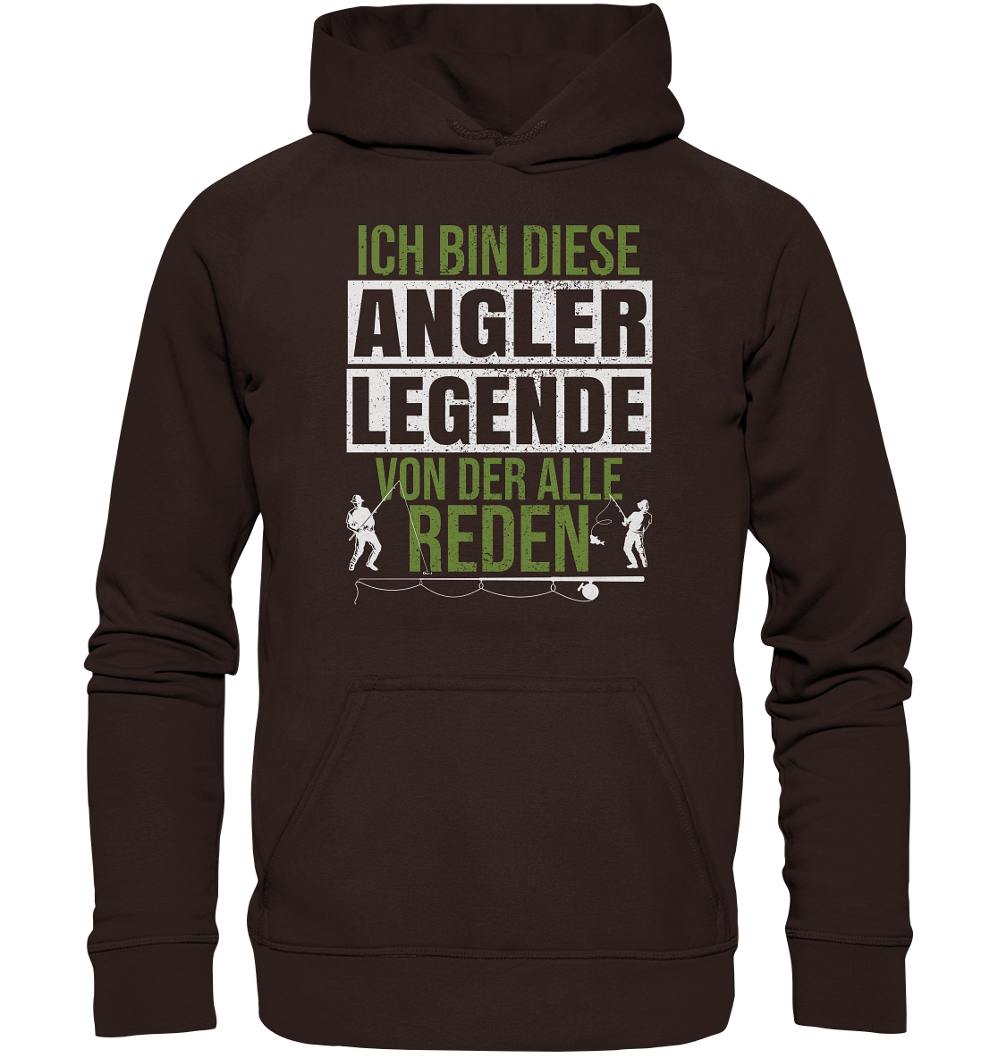 Ich bin diese Angler Legende - Basic Unisex Hoodie