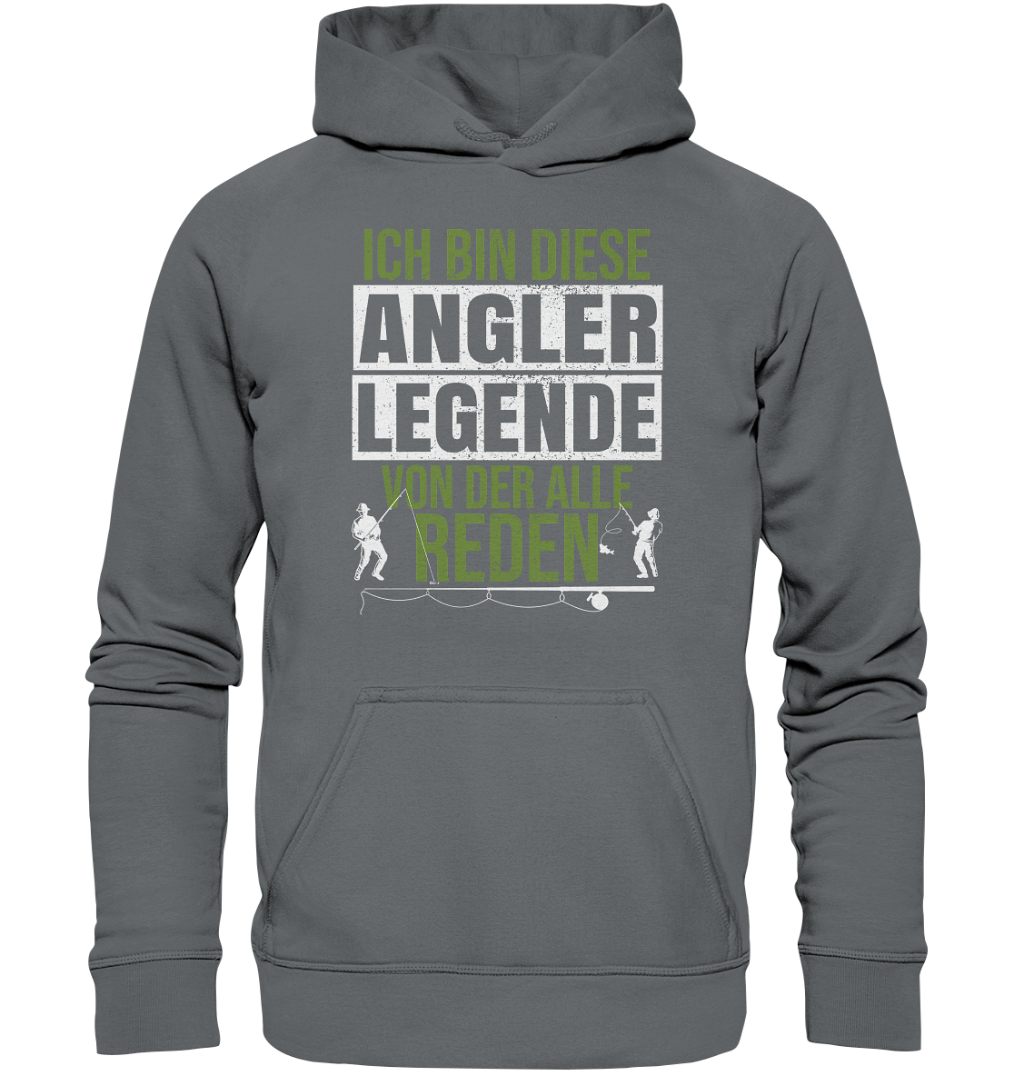 Ich bin diese Angler Legende - Basic Unisex Hoodie