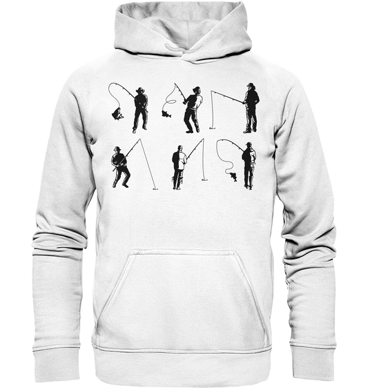 Angler Silhouette - Basic Unisex Hoodie