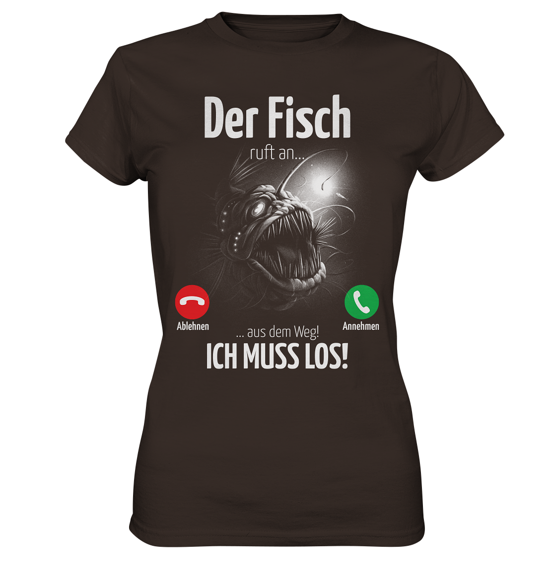 Der Fisch ruft an... - Ladies Premium Shirt