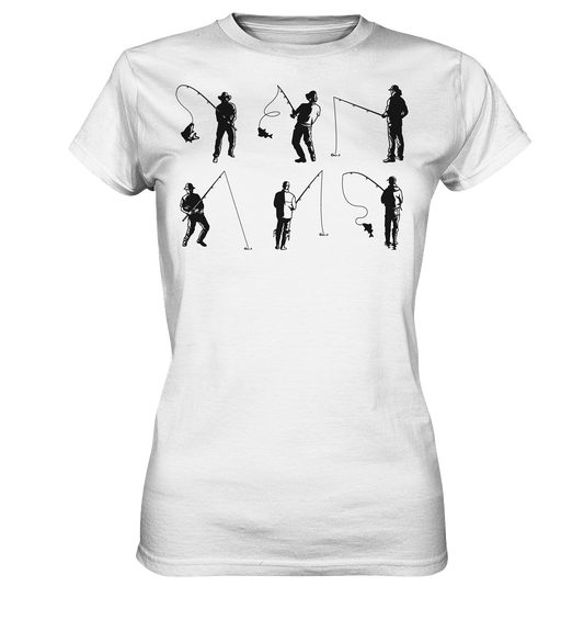 Angler Silhouette - Ladies Premium Shirt