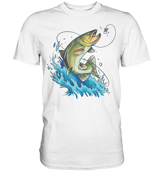 Fliegenfischen Barsch - Premium Shirt