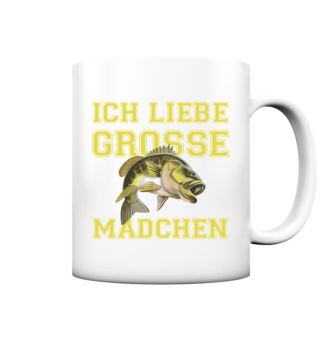 Ich liebe große Mädchen - Tasse matt