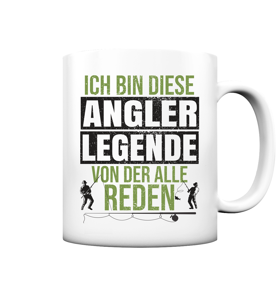 Ich bin diese Angler Legende - Tasse matt