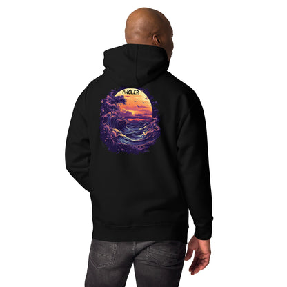 Angler - Sonnenuntergangswellen - Premium Hoodie