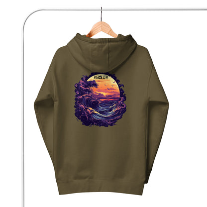 Angler - Sonnenuntergangswellen - Premium Hoodie