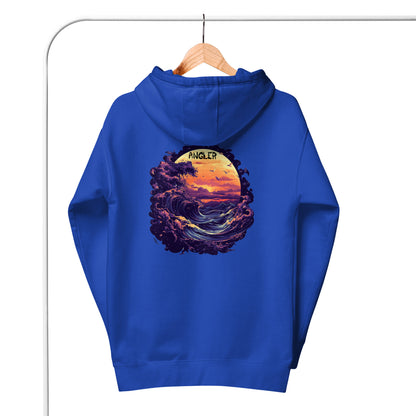 Angler - Sonnenuntergangswellen - Premium Hoodie